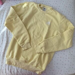 Adidas Pastel Yellow Crewneck Sweatshirt (S)